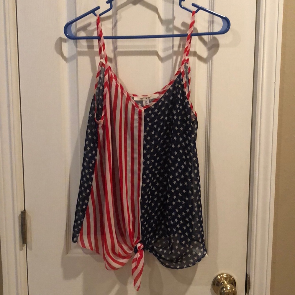 American flag tank